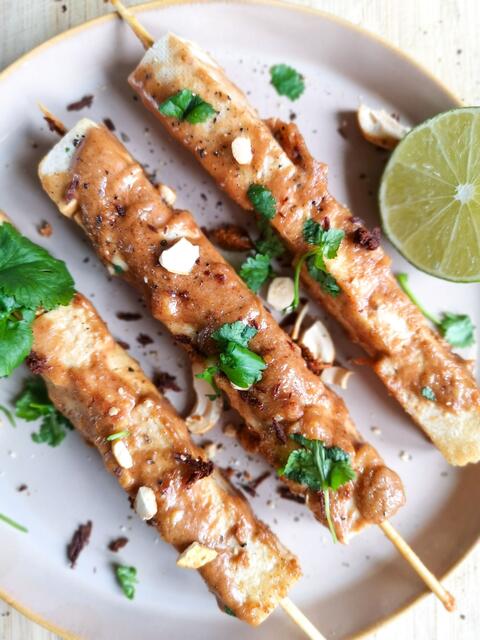 Tofu Spieße | Foto: Michaela Pretzl