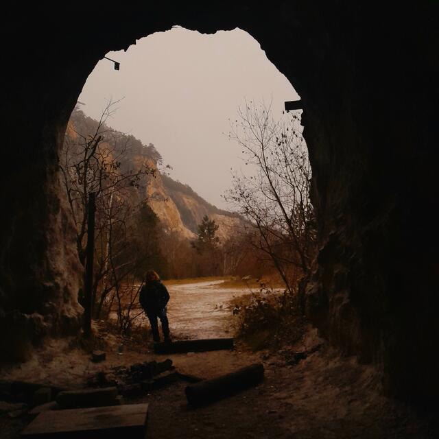 Blick aus der Höhle