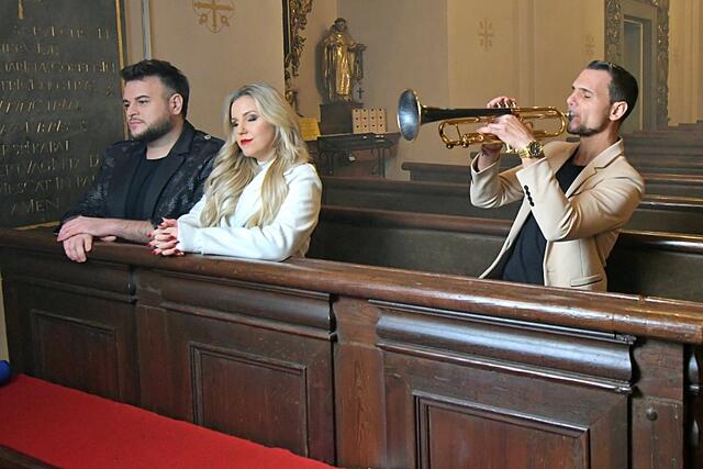 Thomas Glan, Natalie Holzner und Daniel Düsenflitz Müller in der Voitsberger Josefskirche | Foto: Kral/Stage Foto