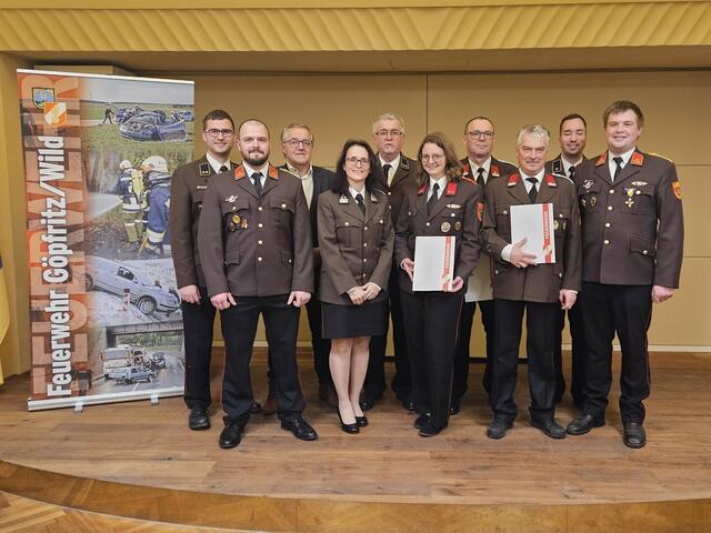 Zu der heurigen Mitgliederversammlung der Freiwilligen Feuerwehr Göpfritz/Wild erschienen insgesamt 49 Teilnehmerinnen und Teilnehmer. | Foto: Freiwillige Feuerwehr Göpfritz/Wild
