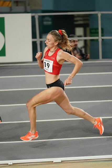 Caroline Bredlinger bei ihrem Top-Lauf in Istanbul. | Foto: ÖLV/Kalinbacak