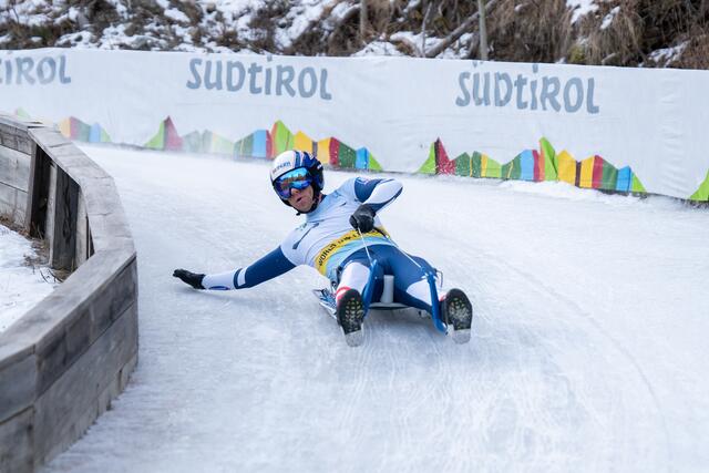 Michael Scheikl haderte in Laas ein wenig mit sich selbst. | Foto: Rodel Austria/Jana Zischg