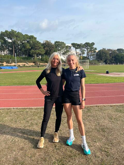 Uschi und Caroline Bredlinger beim Training an der Algarve. | Foto: Bredlinger