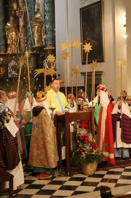 Mit dem wegweisenden Stern wirkten die Könige beim Evangelium mit | Foto: Gerhard Langmann