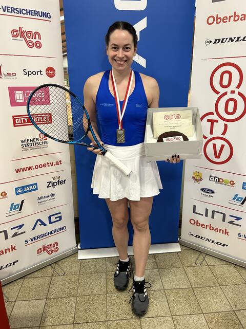 Die Reichramingerin wurde Tennishallenlandesmeisterin 2025. | Foto: Ramskogler