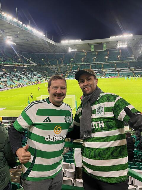 Oliver Bichler (links) und Christian Novak hatten auf ihrer Schottland-Reise jede Menge Spaß. | Foto: CN12