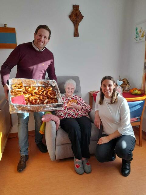Ebersteins Vizebürgermeister besuchte die Bewohner des Alten- und Pflegewohnheims Haus Anna mit Neujahrswünschen. | Foto: SPÖ Eberstein