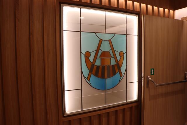 Das Logo von Langkampfen ziert jetzt den Eingangsbereich.  | Foto: Nimpf