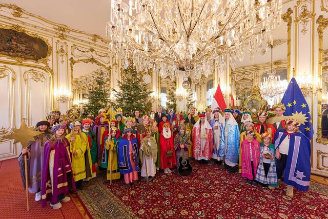 Die Sternsinger aus den österreichischen Diözesen. | Foto: Ludwig Schedl