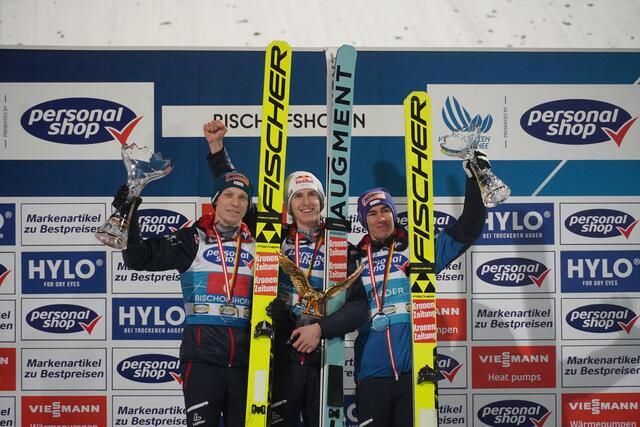 von links: Jan Hörl, Daniel Tschofenig und Stefan Kraft | Foto: Johannes Brandner