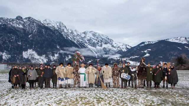 Die Perchten zogen am vergangenen Wochenende durch den Ortsteil Kellau bei Kuchl.  | Foto: D’Rabenstoana