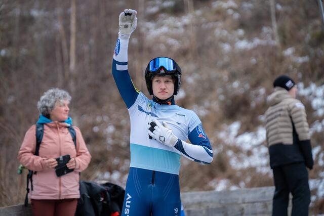 Leon Auer aus Umhausen zeigte auch beim Weltcup in Laas sein großes Talent. | Foto: ÖRV/Jana Zischg