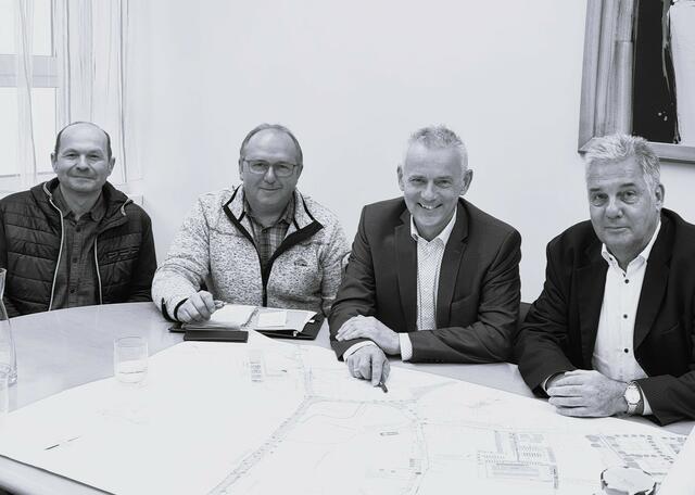 Die letzte Jahresbesprechung mit Leopold Hochgerner und Hofrat Helmut Spannagl am 2. Dezember im Rathaus Mank. | Foto: Stadtgemeinde Mank