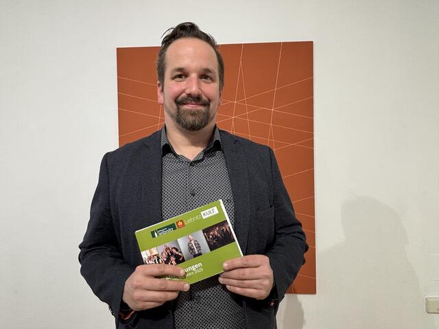 LeibnitzKult-Obmann Gernot Kratzer auf Kultur zum leistbaren Preis für alle: "Ich danke allen, die bei der Programmerstellung so engagiert mitarbeiten." | Foto: Waltraud Fischer