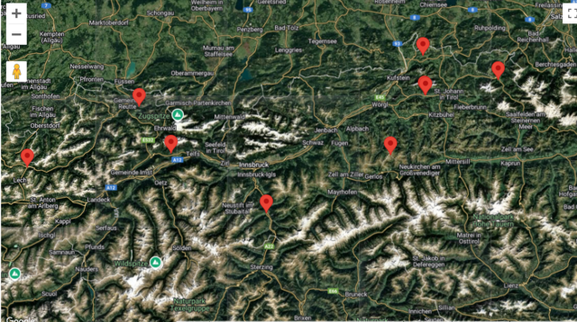 Karte der Froschwanderungen | Foto: Screenshot (Froschklaub-Börse des Naturschutzbundes)