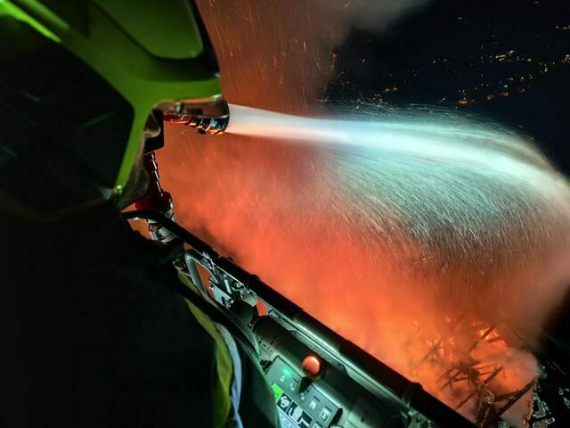 Sieben Feuerwehren waren beim Großbrand im Einsatz. | Foto: FF St. Georgen