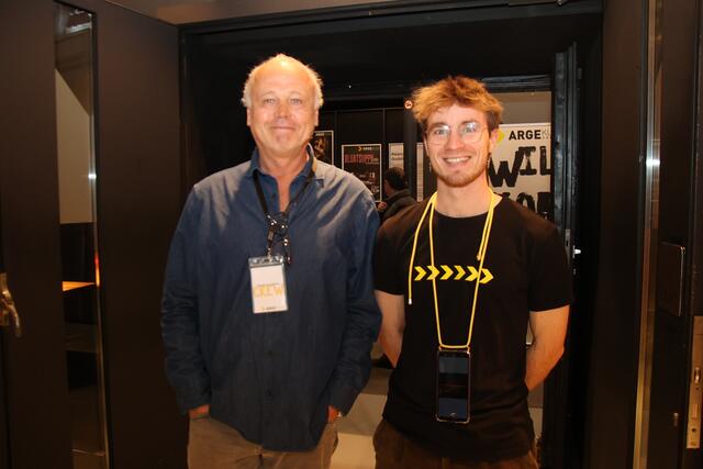 Hermann Kathrein mit Frederik von der Arge-Kultur.