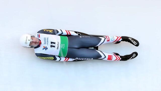 Noah Kallan im Eiskanal (Archivbild) | Foto: Salzburger Landesrodelverband