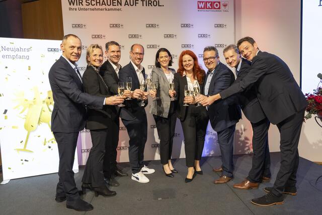 Neujahresempfang der WK Innsbruck-Land. Aufbruchstimmung bei der heimischen Wirtschaft. | Foto: WK Tirol/die Fotografen