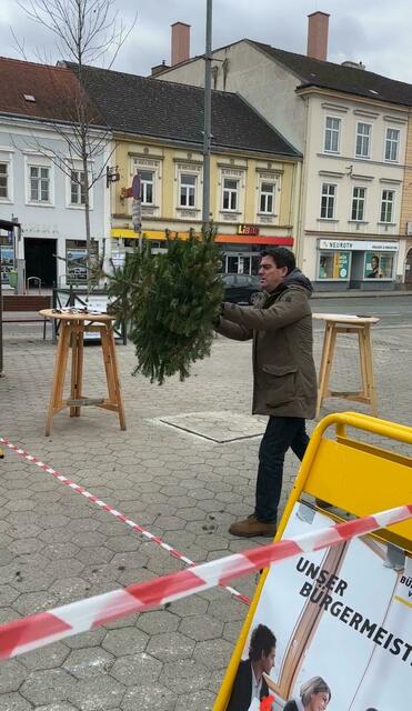 Christian Gepp bei seinem Wurf. | Foto: Volkspartei Korneuburg