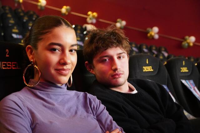 Die jungen Schauspieltalente Luna Mwezi und Imre Lichtenberger. | Foto: Nicole Hettegger