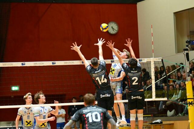 Ein spannendes Match, dass die Hartberger schließlich für sich entscheiden konnten. | Foto: Union Volleyball Raiffeisen Waldviertel