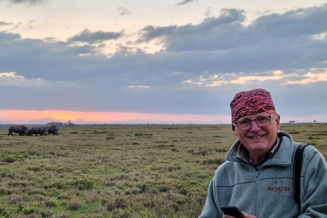 Gerhard Blaboll unterwegs in Kenia auf der Suche nach neuen interessanten Geschichten