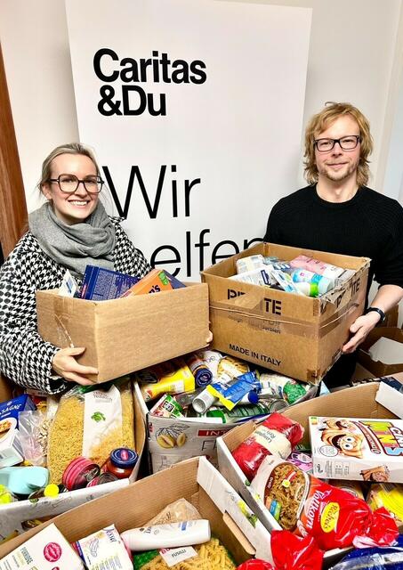 Melissa Gregori (UNESCO-Koordinatorin BG Tanzenberg) und Mario Slamanig (Teamleitung Sozialberatung Caritas)
 | Foto: Privat