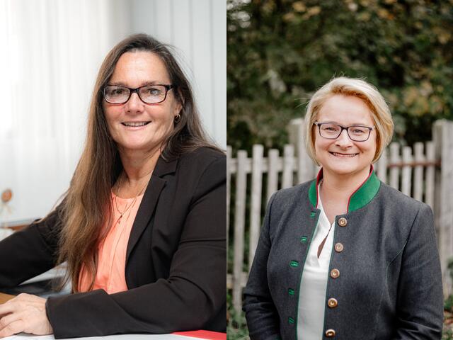 Die beiden Bürgermeisterinnen Karin Winter und Irmgard Schibich aus dem Wienerwald | Foto: Gemeinde Maria Anzbach / Gemeinde Neustift-Innermanzing