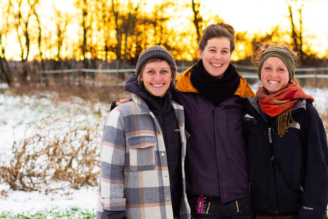 Der Gemüse-Betrieb "Gmias" wird von Veronika Schwaninger, Monika Reddemann und Sandra Franzmayr (v. l. n. re.) geführt. | Foto: Gmias