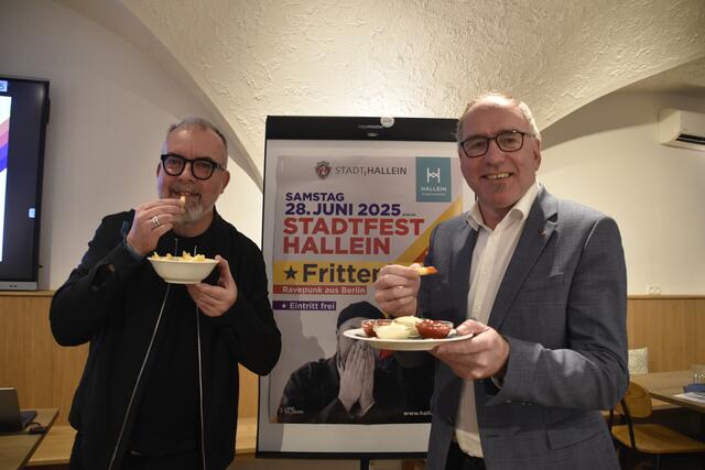 Bgm. Alexander Stangassinger (r.) mit TVB Chef Rainer Candido. | Foto: Thomas Fuchs