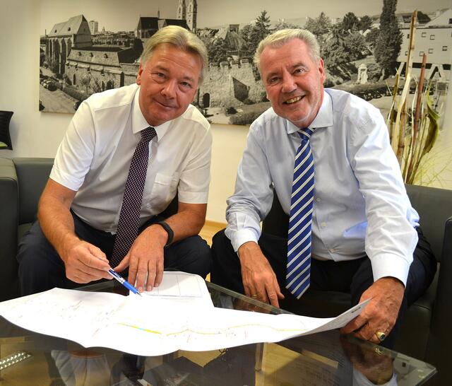 Gemeinsam auch im Land erfolgreich: Alfredo Rosenmaier und Klaus Schneeberger. | Foto: Stadt WRN