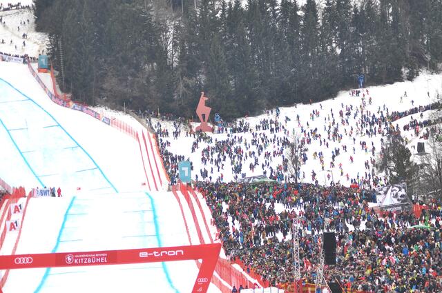 Die Streif, Abfahrtsstrecke in Kitzbühel. | Foto: Kogler