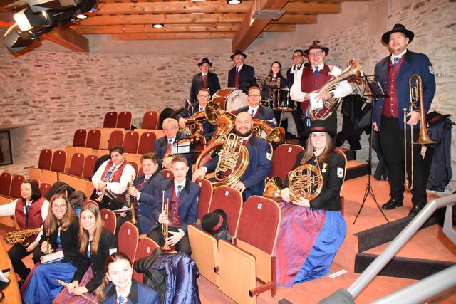 Der Musikverein Stadtschlaining begleitete den Neujahrsempfang musikalisch. | Foto: Michael Strini