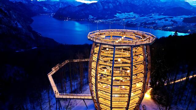 Der Lichterzauber am Grünberg begeisterte die Besucher. | Foto: Hörmanding