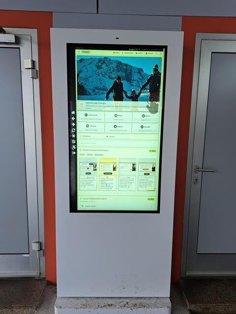 Der Infoterminal bietet eine moderne Plattform, die nicht nur Bürgerinnen und Bürger, sondern auch den Gewerbetreibenden der Region einen zentralen Ort zur Präsentation ihrer Angebote schafft. | Foto: Bernhard Nagler