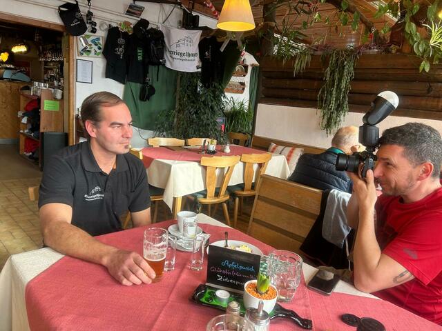 Interview und Fotoshooting mit Wirt Martin Tod. | Foto: privat