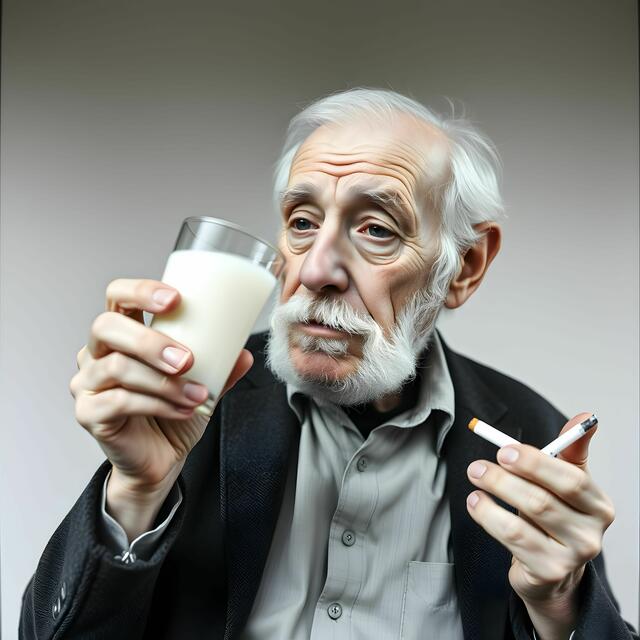 Milch macht Zigarettengeschmack eklig | Foto: © www.123rf.com KI Generator