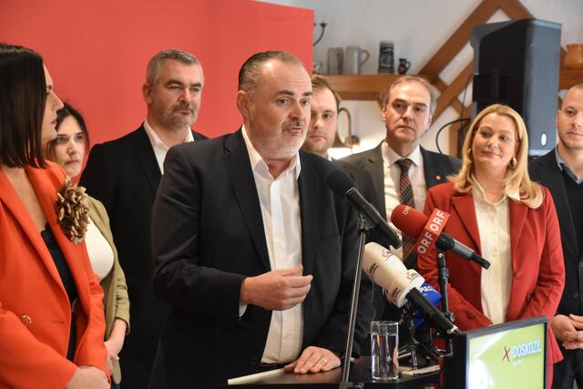 Hans Peter Doskozil beim Wahlkampfabschluss am Freitag in Eisenstadt. Er blickt auf einen kurzen, aber intensiven Wahlkampf zurück | Foto: Stefan Schneider