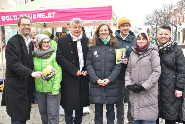 Breite Unterstützung aus dem Bund für Burgenlands Grüne und Spitzenkandidatin Anja Haider-Wallner. | Foto: Stefan Schneider