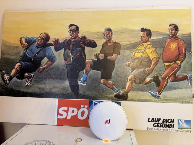 Eine Karikatur aus der SPÖ-Zentrale in Hollabrunn. | Foto: Alexandra Goll