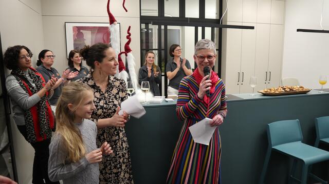 Dr. Alexandra Leder bei ihrer Rede zur Gruppenpraxis-Eröffnung | Foto: Lauren Seywald / MeinBezirk