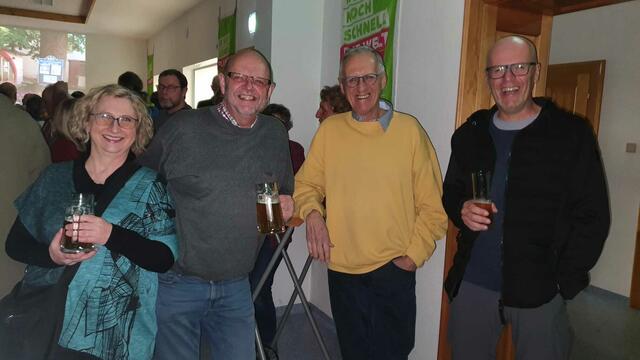 Maria Benda-Fürtinger, Johannes Benda, Michael Fasan, Besucher aus Hirm im Burgenland. | Foto: Grüne Warth