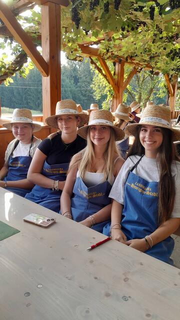 Der dritte Platz ging an die HLW Pinkafeld. Einige Schülerinnen absolvierten zu Schulbeginn auch gleich ihre Landmatura. | Foto: HLW Pinkafeld