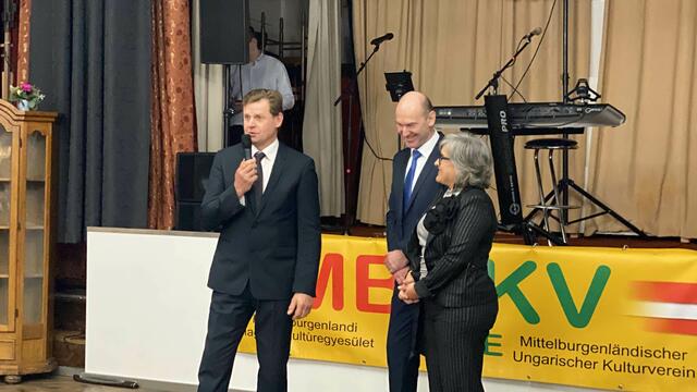 Bürgermeister Heisz begrüßte die Gäste am Vorabend der Burgenland-Wahl