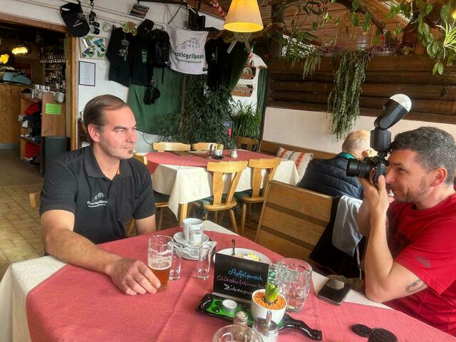 Interview und Fotoshooting mit Wirt Martin Tod. | Foto: privat
