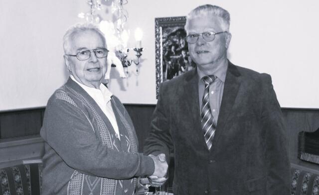 Gustav Braunendal (l.) ist verstorben, hier mit Erwin Wutte | Foto: Seniorenbund Mooskirchen-Söding