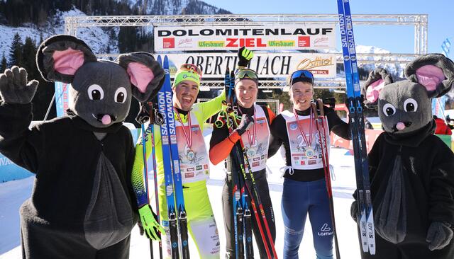 Das Podium 42km der Herren: Paolo Fanton (ITA), Christian Winker (GER) und Matthias Vogler (GER). | Foto: Expa Pictures