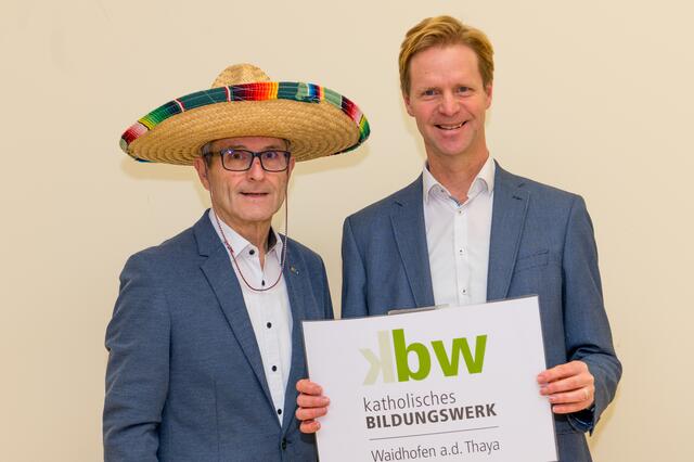 Referent Peter J. Hamberger (l.) und Bildungswerkleiter Peter Ozlberger | Foto: Katholisches Bildungswerk