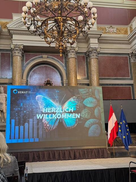 Der prachtvolle Festsaal der Universität Wien bildete die beeindruckende Kulisse für den Neujahrsempfang. | Foto: Katharina Baumgartner